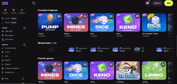 Cloudbet preview 3