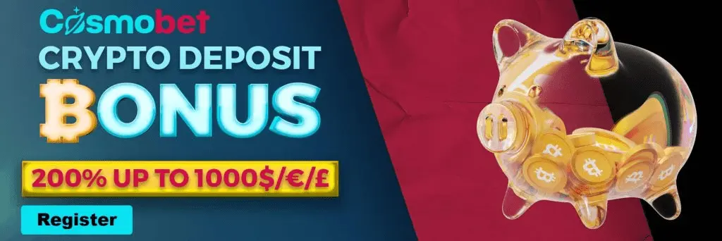 Cosmobet crypto welcome bonus offer