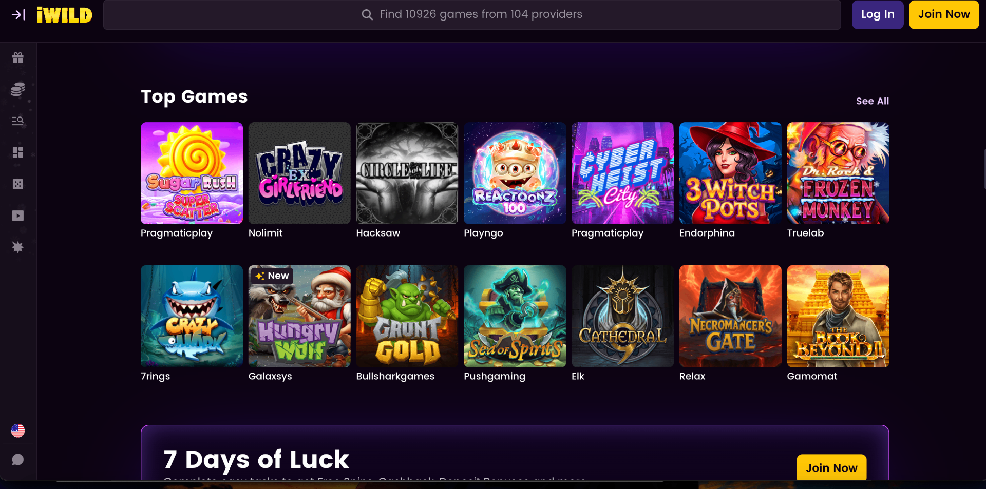 iWild Casino preview 3