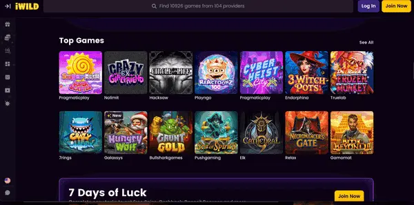 iWild Casino preview 3