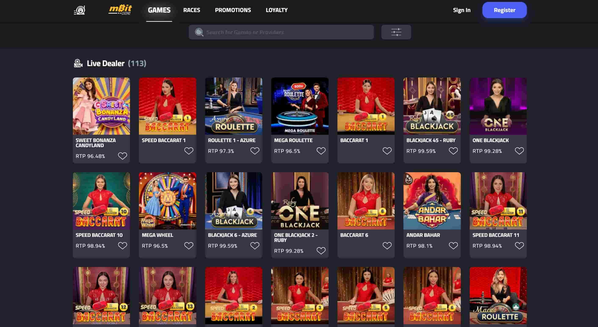 mBit Casino preview 1