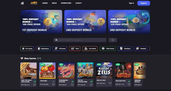 mBit Casino preview 3