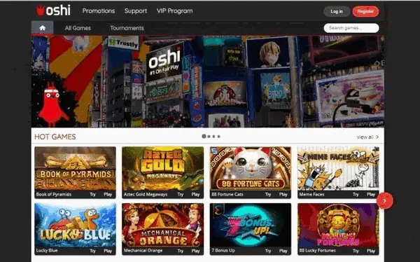 Oshi Casino preview 2