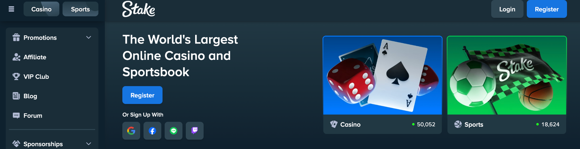 Stake Casino preview 1