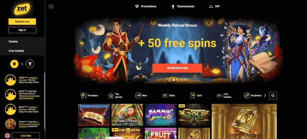 Zet Casino preview 2